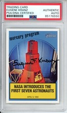 2008 TOPPS HERITAGE GENE EUGENE KRANZ SIGNED PSA DNA COA AUTOGRAPH NASA DIRECTOR picture