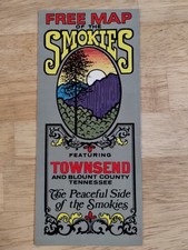 Vintage Brochure Smokey Mountain Townsend Tennessee Blount County Info and Map picture