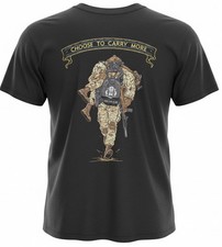 STP Small T- Shirt Men's, Black,Choose To Carry More, SOCOM SEAL BUDS NSW DEVGRU picture