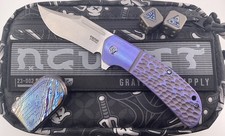Reate Knives / Pena X Series Custom Lanny's Clip Jigged Titanium Satin S35VN picture