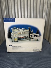 Dept 56 Original Snow Village Uptown Motors Ford Dealership #54941 Set In Box picture