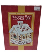 Vntg Boston Warehouse Trading Corp 2007 Gingerbread House Christmas Cookie Jar picture