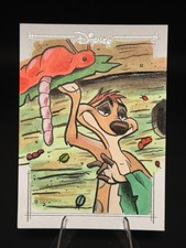🔥 2025 Topps Chrome Disney Timon 1/1 Sketch Ryan Finley Artist Signed Lion King picture
