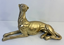Anthropologie Gold Tone Greyhound Sculpture Figure picture