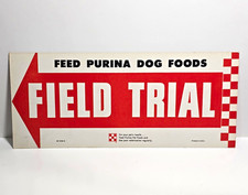 Vintage Purina Field Trial Dog Food Advertising Cardboard DS Sign Original  picture