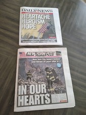 September 11th 25 Years later, New York Daily News And The New York Post 9/11/26 picture
