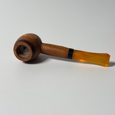 Vintage Buescher's Sweet Hickory Tobacco Pipe Washington MO Estate Wood Amber picture