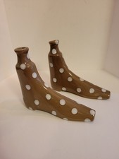 ceramic shoe candle holders picture