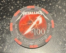 METALLICA BAND VENETIAN $100 CASINO CHIP NEW AUTHENTIC SPHERE CONCERT LAS VEGAS picture