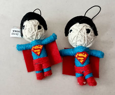 2 DC Superman Voodoo String Doll Vending Figure Ornament NOS 2013 New picture