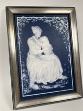 Villeroy & Boch Jasperware Framed Plaque 1979 Muttertagsplatte Liebe Mothers Day picture