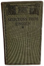 Selections From Lincoln Standard English Classics Ida M Tarbell 1911 picture