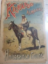 1895 KICKAPOO INDIAN ALMANAC BOOKLET RARE COLLECTABLE HISTORY BOOK picture
