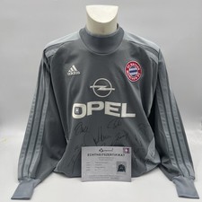 Bayern Munich Goalkeeper Jersey 2001/2002 Signed Autograph Adidas XL Gray picture