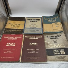 Vintage GMC Truck Maintenance Manual Lot 1940s-1950s Diesel Gas Factory OEM picture
