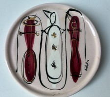 VINTAGE MCM Marc Bellaire Peppermint Stick coaster picture