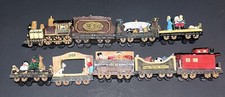 9pc 1998 JC Penney Home Towne Train Santa’s Holiday Express Christmas Collection picture