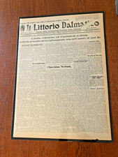 Italian Fascist-Era Newspaper – “Il Littorio Dalmata” – Original Historic Issue picture