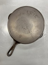 Pre-Griswold 3rd Series “Erie” No. 8 Cast Iron Skillet 704 RESTORED 1892-1905 picture
