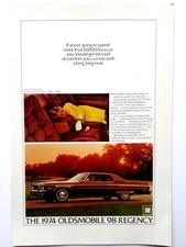 1974 Oldsmobile 98 Regency Print Ad Going To Spend picture