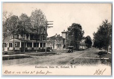 1906 Residences Main St Exterior Holland New York NY Vintage Antique Postcard picture