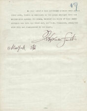 FRANCIS HOPKINSON SMITH - TYPED MANUSCRIPT SIGNED CIRCA 1892 picture