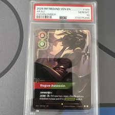 2026 RIFTBOUND: LEAGUE OF LEGENDS VEN-VENDETTA OVERNUMBER AKALI PSA 10 picture