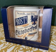 Disney Parks ~ Reutter Porzellan Prost Germany Oktoberfest Coffee Mug ~ NIB picture