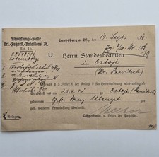 Original WWI German Foot Artillery 26 Soldier Death Case Franz Wenzel 1919 Doc picture