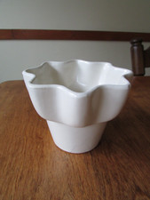 Vintage Hull USA Imperial F1 Flower Planter White Mid Century 1960s MCM picture