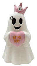 Halloween Ceramic Light Up “BE MY BOO” Ghost 12” X 7.75