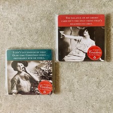 Shannon Martin Holiday Coasters Vtg Humor Victorian Sassy Women -2 Packs 24 Ea picture