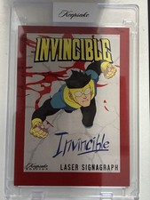 2026 Keepsake Invincible Red Laser Signagraph #312 7/10 Season 2 picture