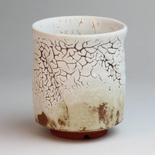 Hagi Ware Yunomi Tea Cup Kairagi Japanese Pottery Artist Kashun Japan Ceramic picture