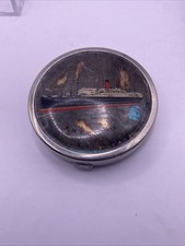 Cunard Steamship R.M.S. Laconia Lady’s Compact 1921 - 1942 Souvenir picture
