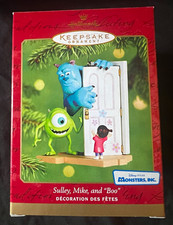 Hallmark Keepsake Disney Monsters, Inc. Sulley Mike Boo Ornament 2001 Plastic picture