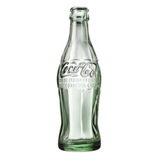24in Empty Glass Coke Bottle Coca-Cola Die Cut Embossed Hanging Metal Sign picture