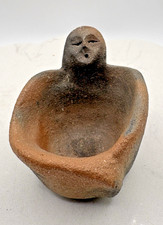 Jessie Marcus Pueblo Micaceous Clay Cup Taos, New Mexico Folk Art Handmade Vtg picture