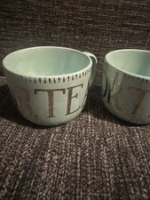 Set Of 2 Anthropologie Time For Tea Lusterware Mugs picture