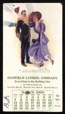 Dudfield Lumber Co Palo Alto Mayfield Mountain View Ink Blotter March 1909 picture