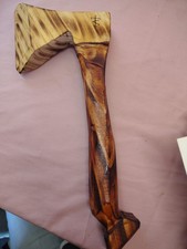 Handmade Wooden Artwork Axe picture