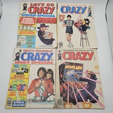 4 Vintage CRAZY Magazines Lot – Issues #30, #31, #49 & #68 Humor Satire Comics picture
