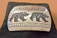 49 gram Large ROSCO SCOTT Navajo Concho Belt Buckle 