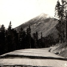 c1950s Berthoud Pass Highway CO RPPC Mountain Peaks Pine Forest Sanborn Postcard picture