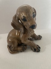Vintage Rosenthal Germany Dachshund Puppy 6” Handgemalt Theodore Kärner #1247 picture
