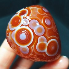 Rare 81.5G Natural Gobi Agate Eyes Agate/stone Madagascar A4961 picture