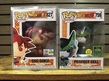 (Read Desc) Funko Pop Vinyl: Dragon Ball - SSG Goku #827 And Perfect Cell #759 picture