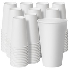 RACETOP Disposable Paper Coffee Cups 16 oz 500 Pack 16.0 ounces picture
