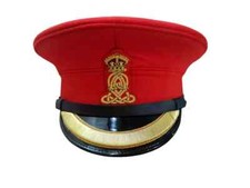1912 British 7th Queen’s Own Hussars Officer Cap – Authentic Peaked Military Hat picture