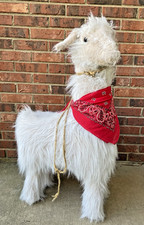 RARE Ditz Designs By The Hen House 3' Tall Llama Alpaca Footrest Foot Stool 36